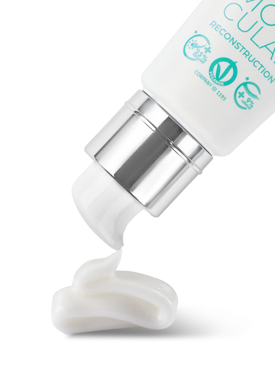 InLei® Lash Molecular 4, öppnad tub med den vita gelén utkramad
